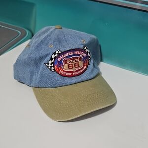 Route 66 Denim and Khaki Cap